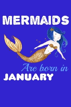 Paperback Mermaids Are Born In January: Comic Book Notebook Paper Book