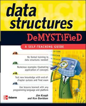 Paperback Data Structures Demystified: A Self-Teaching Guide Book