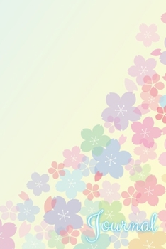 Paperback Journal: Flower Journal/Notebook/Diary: Gifts for Japan Lovers: Colorful Flower Pattern: 6 x 9 108 Paged Lined Notebook Book