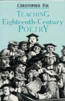 Hardcover Teaching Eighteenth-Century Poetry Book