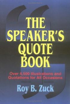Paperback The Speaker's Quote Book