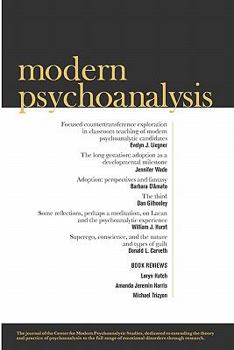 Paperback Modern Psychoanalysis, Volume 35, Number 1 Book
