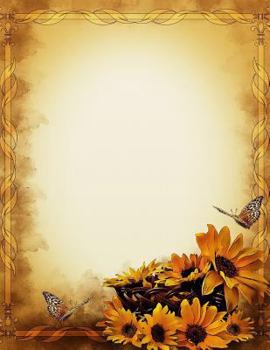 Sunflower Butterfly Notebook : 8. 5 X 11 202 Wide Ruled Pages