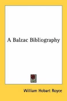 A Balzac Bibliography
