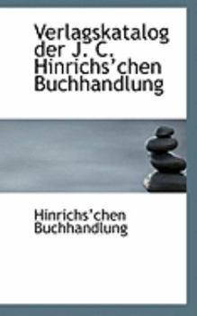 Verlagskatalog der J C Hinrichsa++Chen Buchhandlung