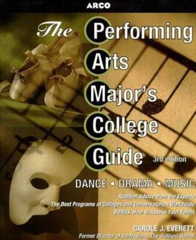 Paperback Arco the Performing Arts Major's College Guide Book
