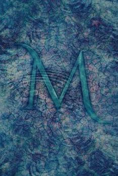 Paperback Monogram "M" Journal: Blank Notebook Diary Log Book