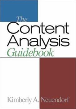Hardcover The Content Analysis Guidebook Book