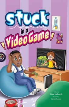 Paperback Stuck in a Video Game [Large Print] Book