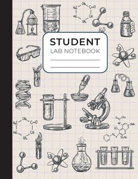 Paperback Student Lab Notebook: A Laboratory Book For School, Student, Teacher and College With Graph Paper Notebook Book