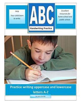 Paperback ABC Handwriting Practice: Practice writing uppercase and lowercase letters A-Z Book