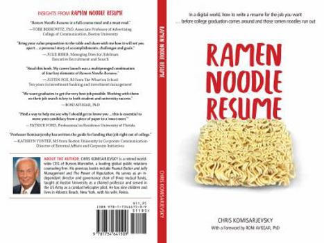 Paperback Ramen Noodle Resume: In a digital world, how to write a resume for the job you want ... before college graduation comes around and those ramen noodles run out Book