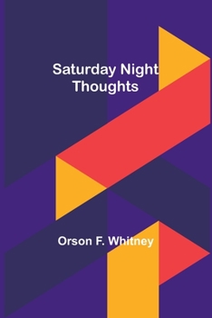Paperback Saturday Night Thoughts Book