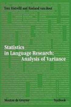 Paperback Statistics in Language Research: Analysis of Variance Book