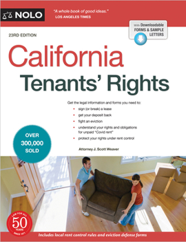 Paperback California Tenants' Rights Book