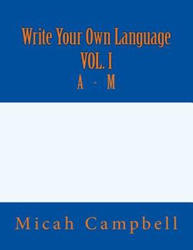 Paperback Write Your Own Language Book