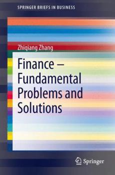 Paperback Finance - Fundamental Problems and Solutions Book