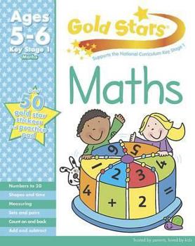 Paperback Gold Stars KS1 Maths Workbook Age 5-7 Book