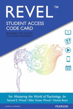 Printed Access Code Revel for Mastering the World of Psychology: A Scientist-Practitioner Approach -- Access Card Book