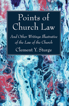 Paperback Points of Church Law Book