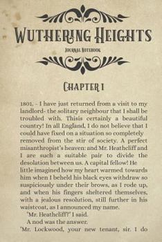 Paperback Wuthering Heights Journal Notebook: (Classic Novel Journal 6x9) Book