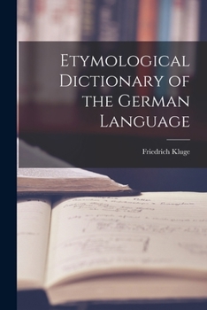 Paperback Etymological Dictionary of the German Language Book