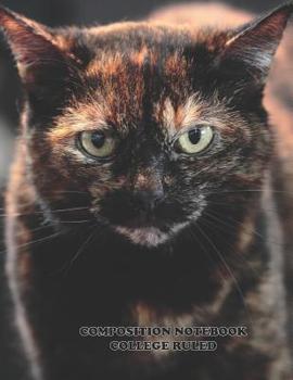 Composition Notebook College Ruled: High School,cat  , College, Animal, Nature Cover, Cute Composition Notebook, College Notebooks, Girl Boy School ... Book, 8.5 Inch x 11 Inch 104 Pages