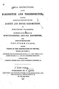 Paperback Ample instructions for the barometer and thermometer Book