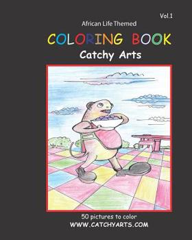 Paperback AFRICAN THEMED coloring book