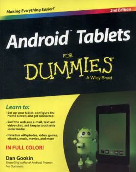 Paperback Android Tablets for Dummies Book