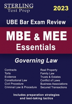 Paperback MBE and MEE Essentials Governing Law Book