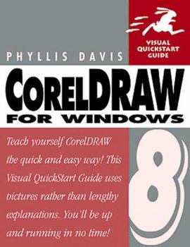 Paperback CorelDRAW 8 for Windows Visual QuickStart Guide Book