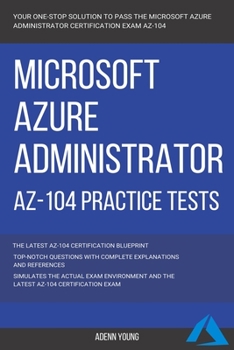 Paperback Azure: Microsoft Azure Administrator (AZ-104) Practice Tests Book