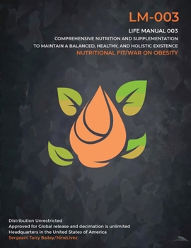 Paperback Nutritional Fit/ Life Manual 003: War on Obesity Book