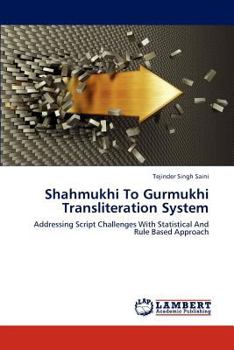 Paperback Shahmukhi to Gurmukhi Transliteration System Book