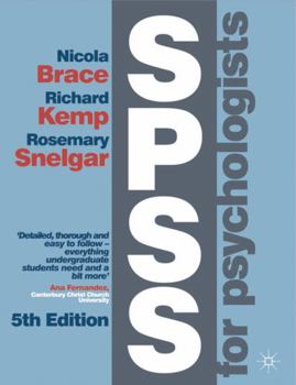Paperback SPSS for Psychologists Book