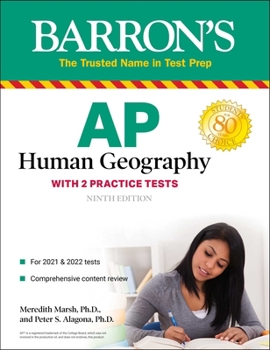 Paperback AP Human Geography: With 2 Practice Tests Book