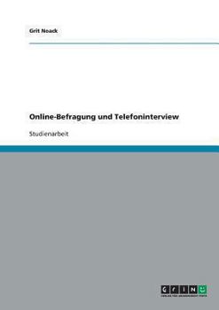 Paperback Online-Befragung und Telefoninterview [German] Book