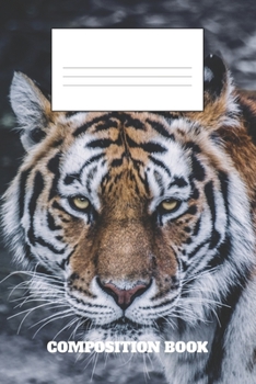 Composition Book: Tiger Composition Book Wide Ruled