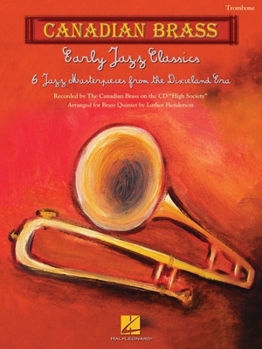 Paperback Early Jazz Classics: Canadian Brass Quintets Trombone Book