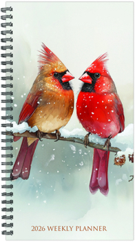 Misc. Cardinals (Trilingual) 2026 3.5 X 6.5 Softcover Weekly Spiral Book