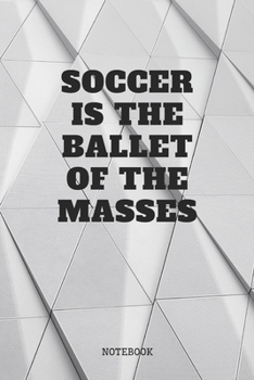 Paperback Notebook: Funny I Love Soccer Game Sport Coach Planner / Organizer / Lined Notebook (6" x 9") Book