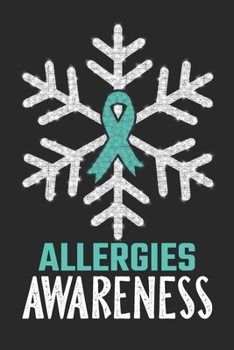 Allergies Awareness: Christmas Snowfall College Ruled Allergies Awareness Journal, Diary, Notebook 6 x 9 inches with 100 Pages