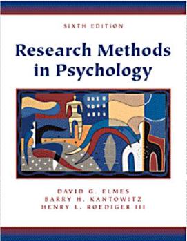 Hardcover Research Methods in Psychology (Non-InfoTrac Version) Book