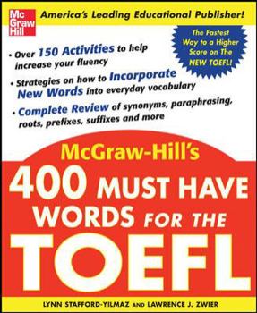 Paperback 400 Must-Have Words for the TOEFL Book