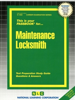 Paperback Maintenance Locksmith Book