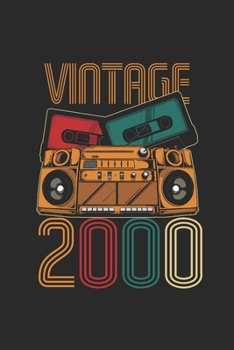 Vintage 2000: Graph Ruled Notebook – Journal for Birthday Gift Idea