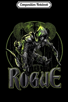 Paperback Composition Notebook: Elven Rogue Assassin Fantasy Class Graphic s for Gamers Journal/Notebook Blank Lined Ruled 6x9 100 Pages Book