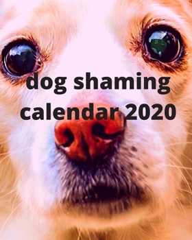 Paperback dog shaming Calendar 2020 Book