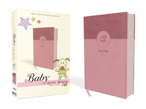 Leather Bound Niv, Baby Gift Bible, Holy Bible, Leathersoft, Pink, Red Letter, Comfort Print: Keepsake Edition Book